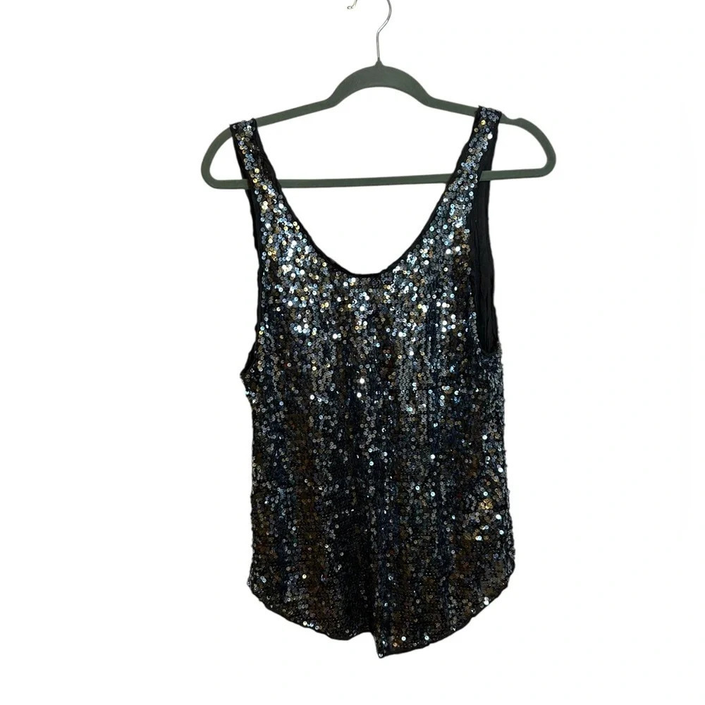 Talula Silver Sequin Tank